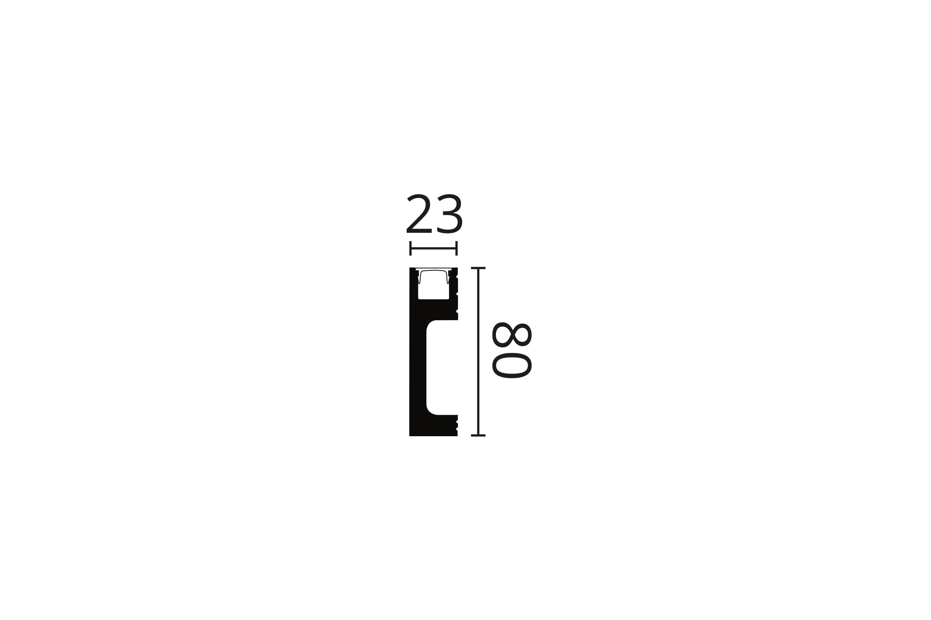 IL10 BLACK WALLSTYL® SKIRTINGS - Image 2